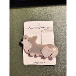 Corgi Dog Hair Clip NWT